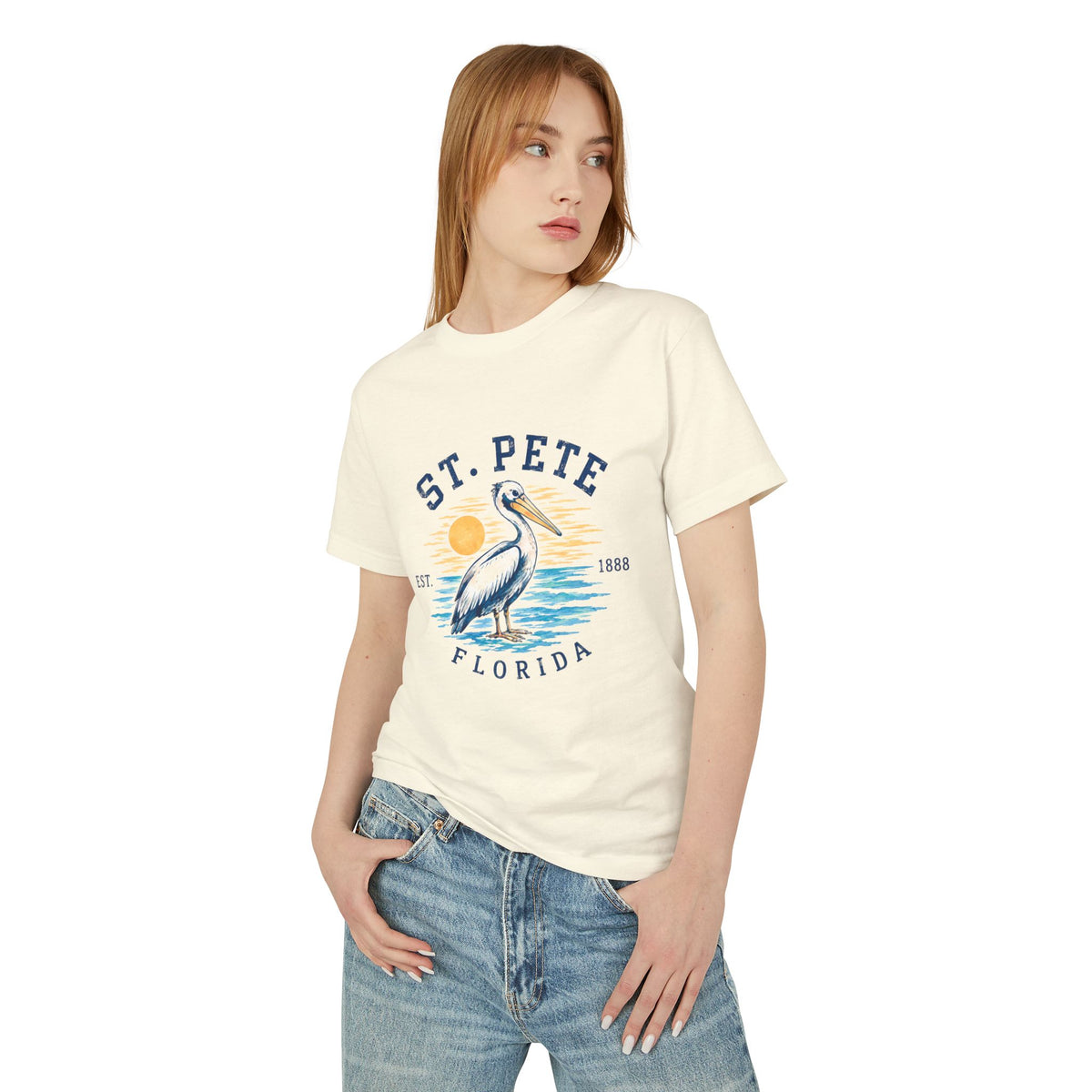St. Pete Pelican Tee — Vintage Florida Beach T‑Shirt