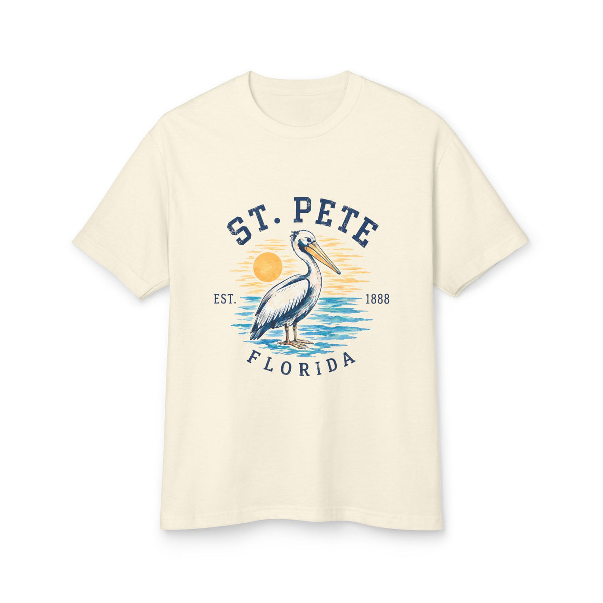 St. Pete Pelican Tee — Vintage Florida Beach T‑Shirt