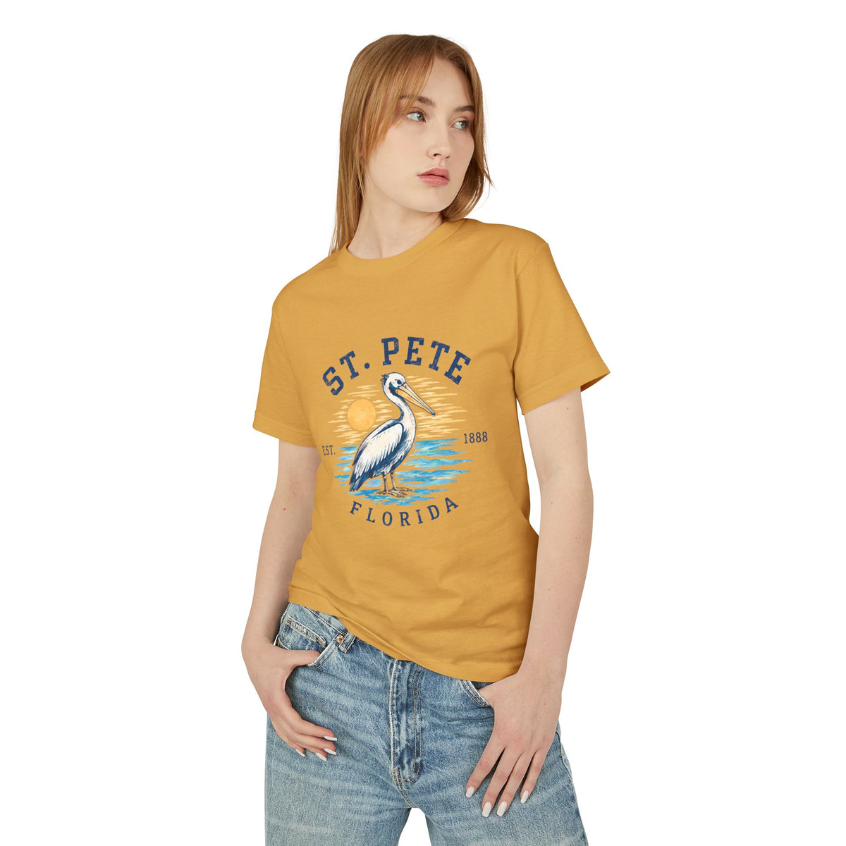 St. Pete Pelican Tee — Vintage Florida Beach T‑Shirt