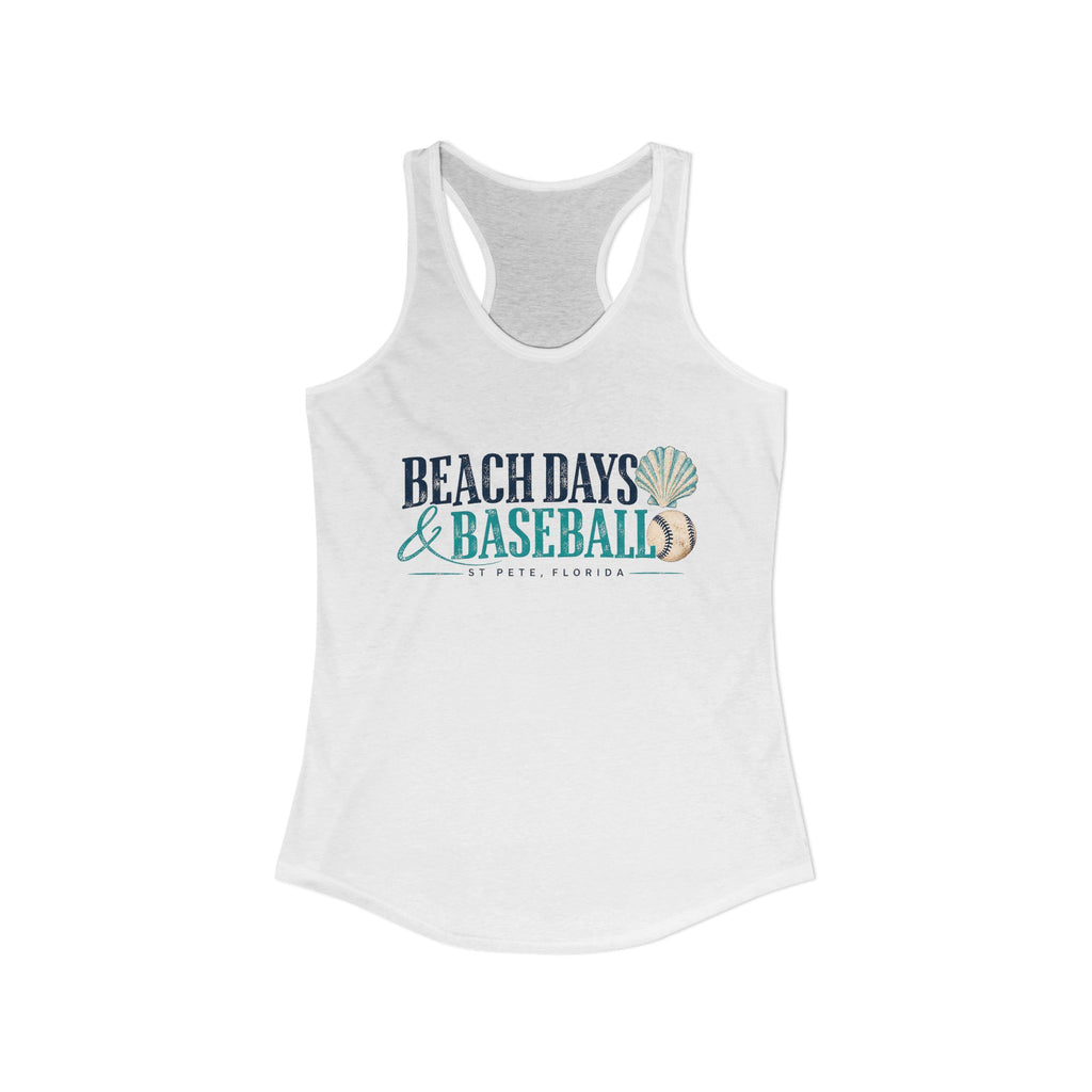 Beach Days & Baseball - Women's Racerback Tank