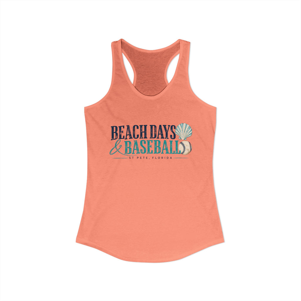 Beach Days & Baseball - Women's Racerback Tank