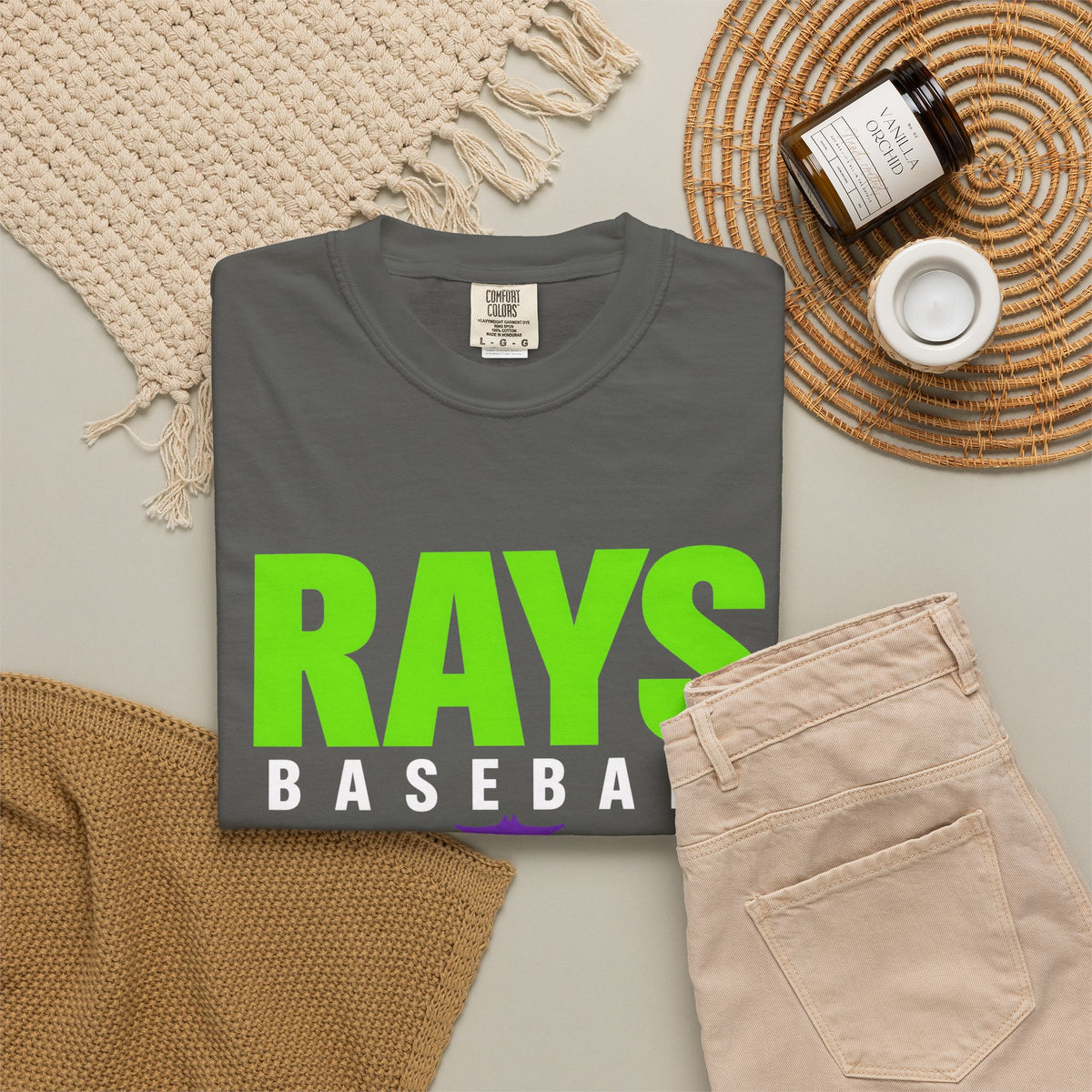 Rays Baseball Unisex Tee — Bold Neon Green
