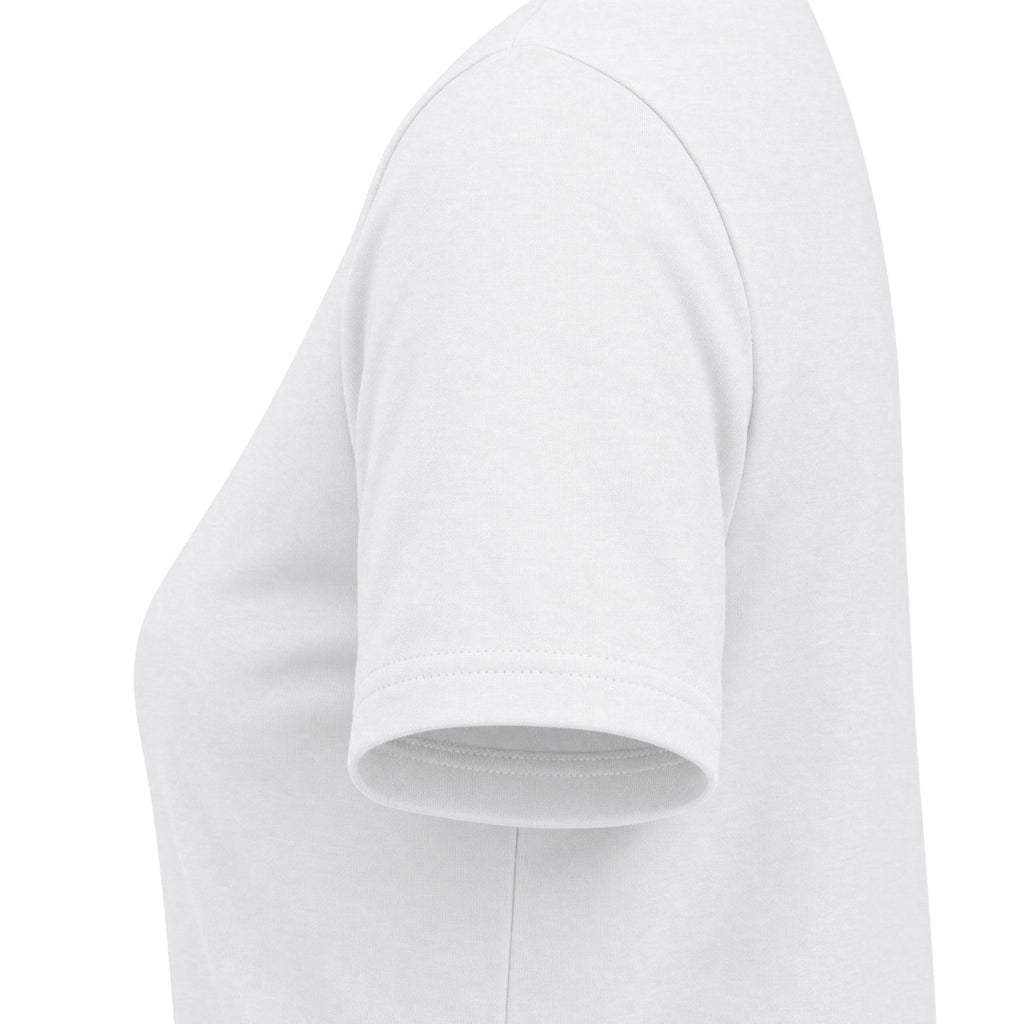 "Meet Me at the Trop" - Tropical Script Baseball V-Neck Tee