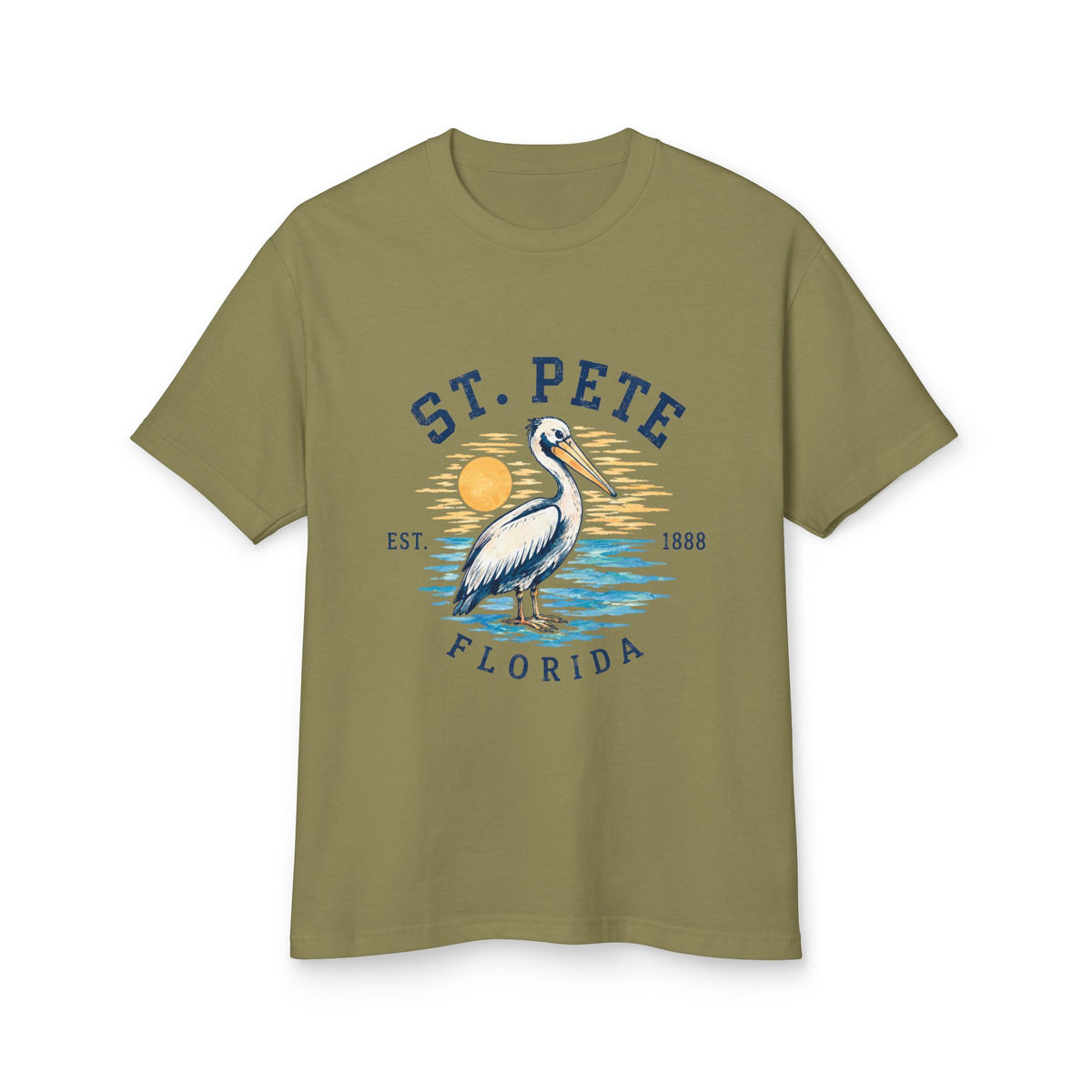 St. Pete Pelican Tee — Vintage Florida Beach T‑Shirt