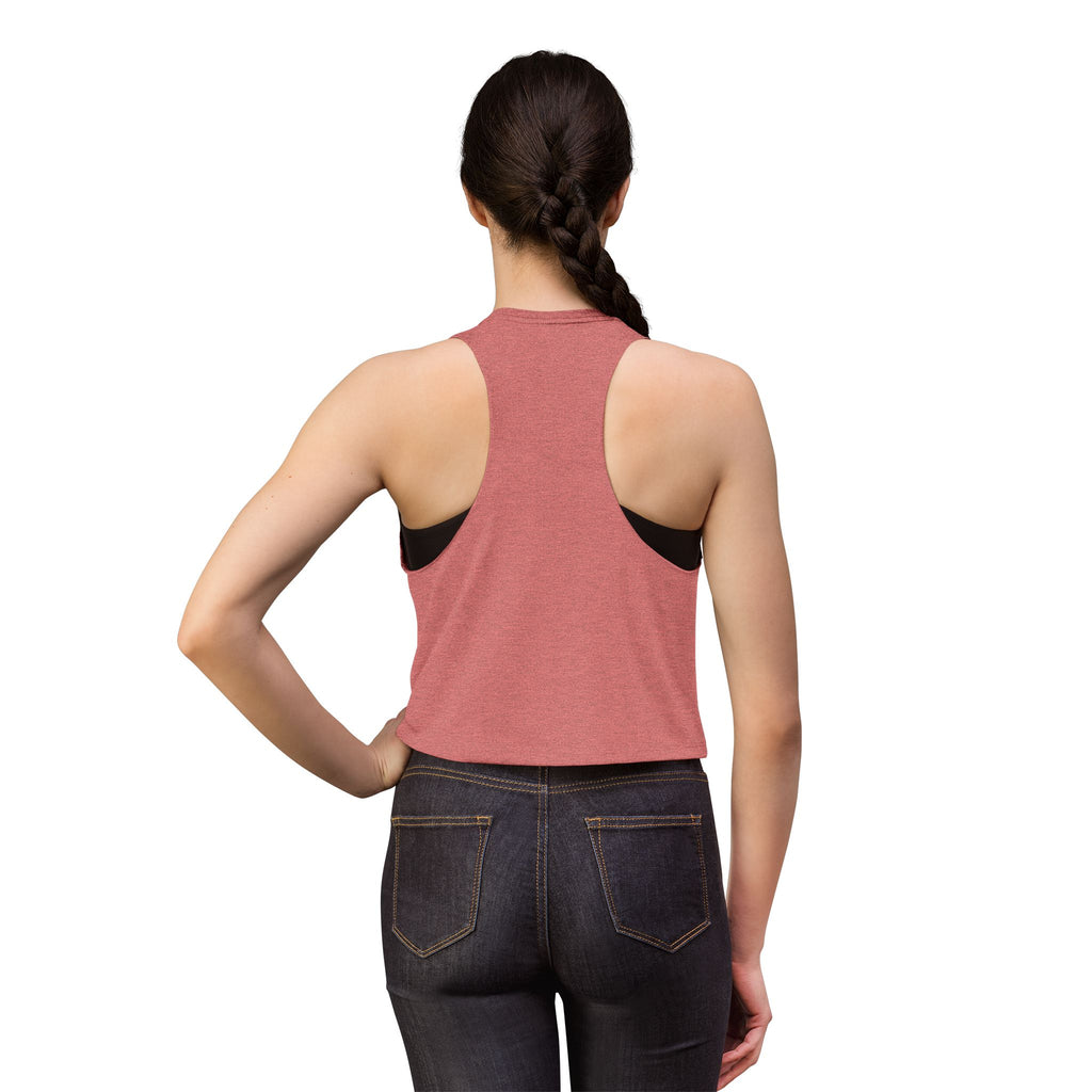 St. Pete Beach Club Women's Crop Tank Top — Retro Palm Florida Vacation Tee