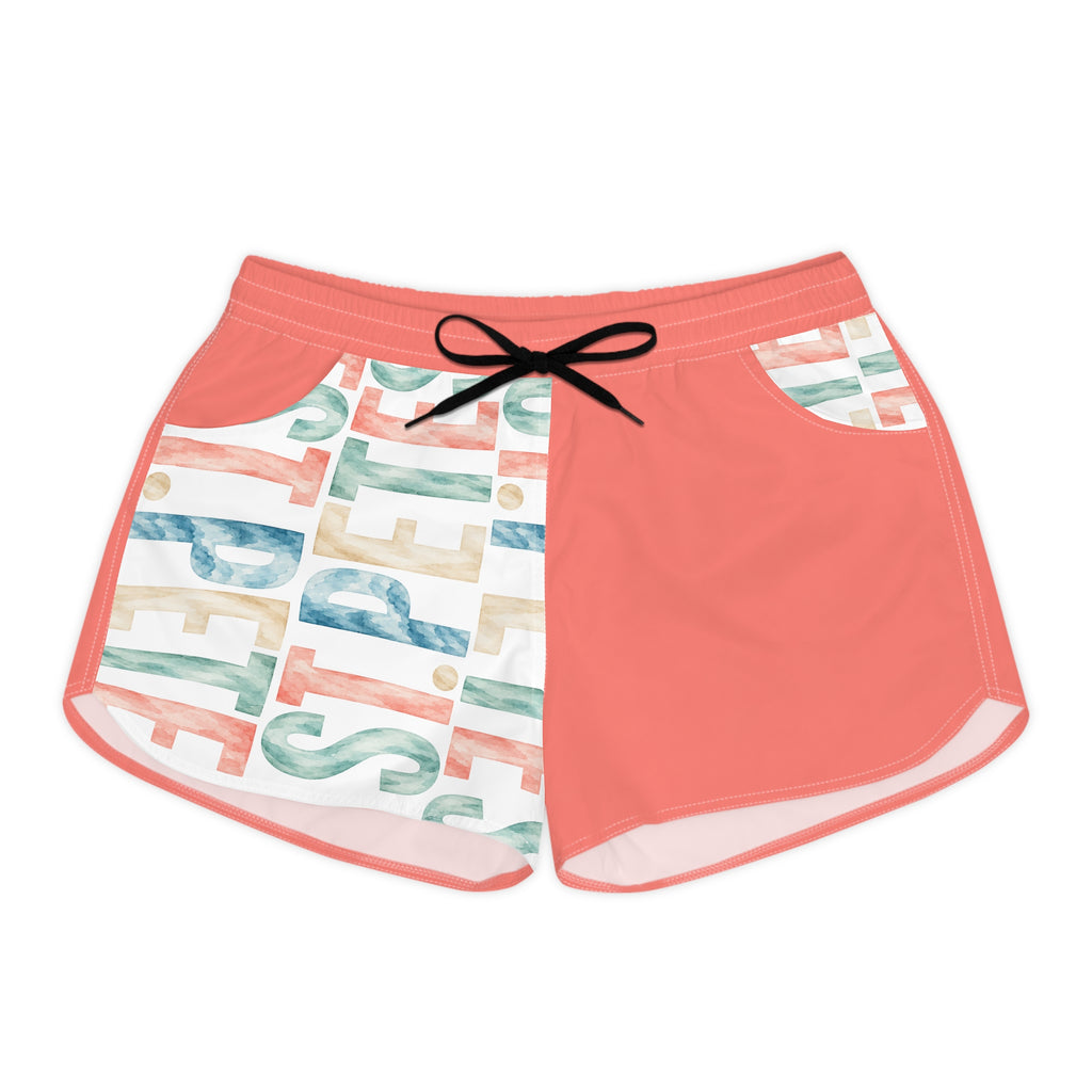 Watercolor 'ST PETE' Women's Board Shorts — Beachwear