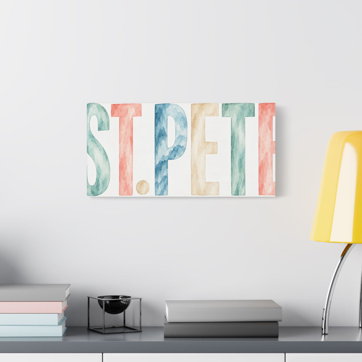 St. Pete Watercolor Canvas Print — Satin Stretched Wall Art