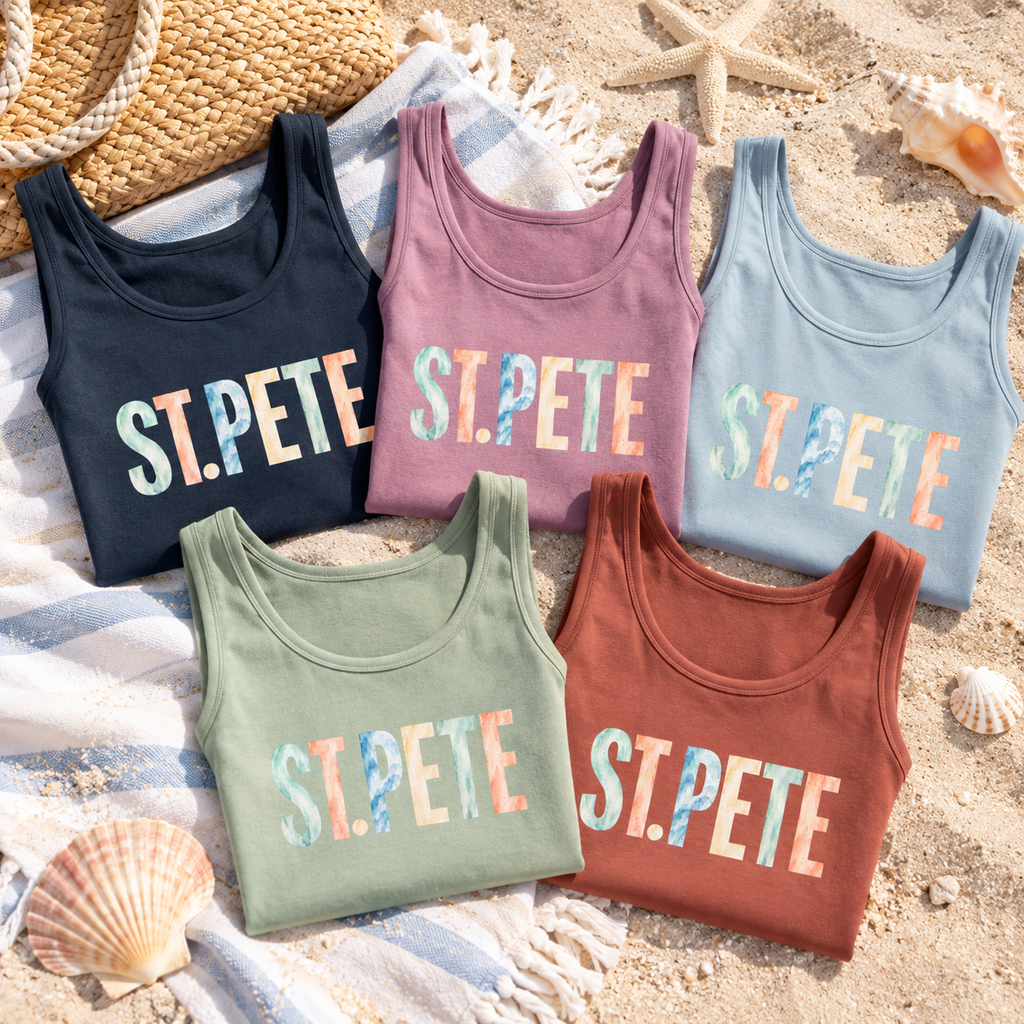 St. Pete Tank  – Pastel Watercolor
