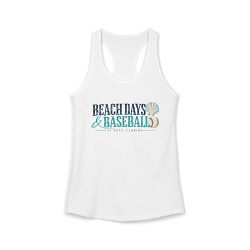 Beach Days & Baseball - Women's Racerback Tank
