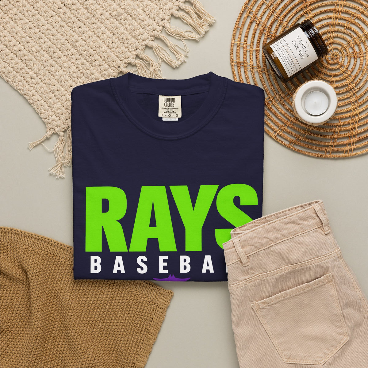 Rays Baseball Unisex Tee — Bold Neon Green