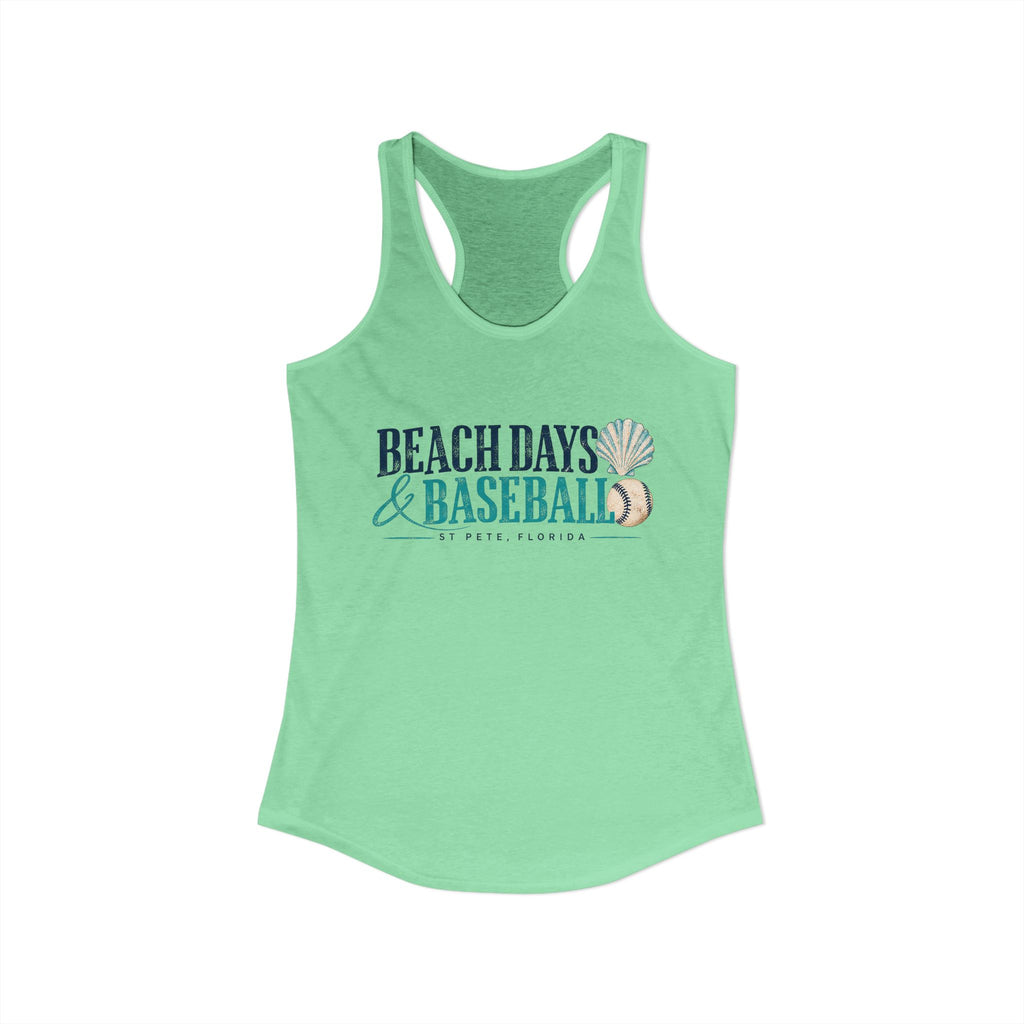 Beach Days & Baseball - Women's Racerback Tank