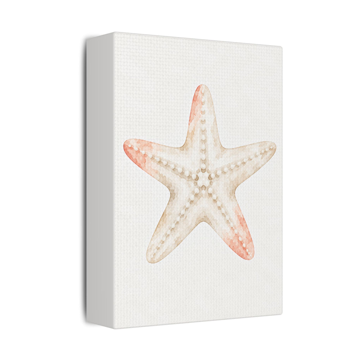 Watercolor Starfish Satin Canvas