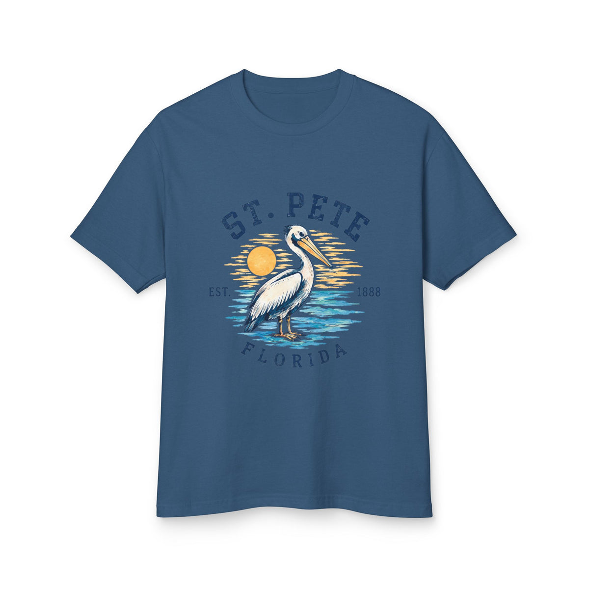 St. Pete Pelican Tee — Vintage Florida Beach T‑Shirt