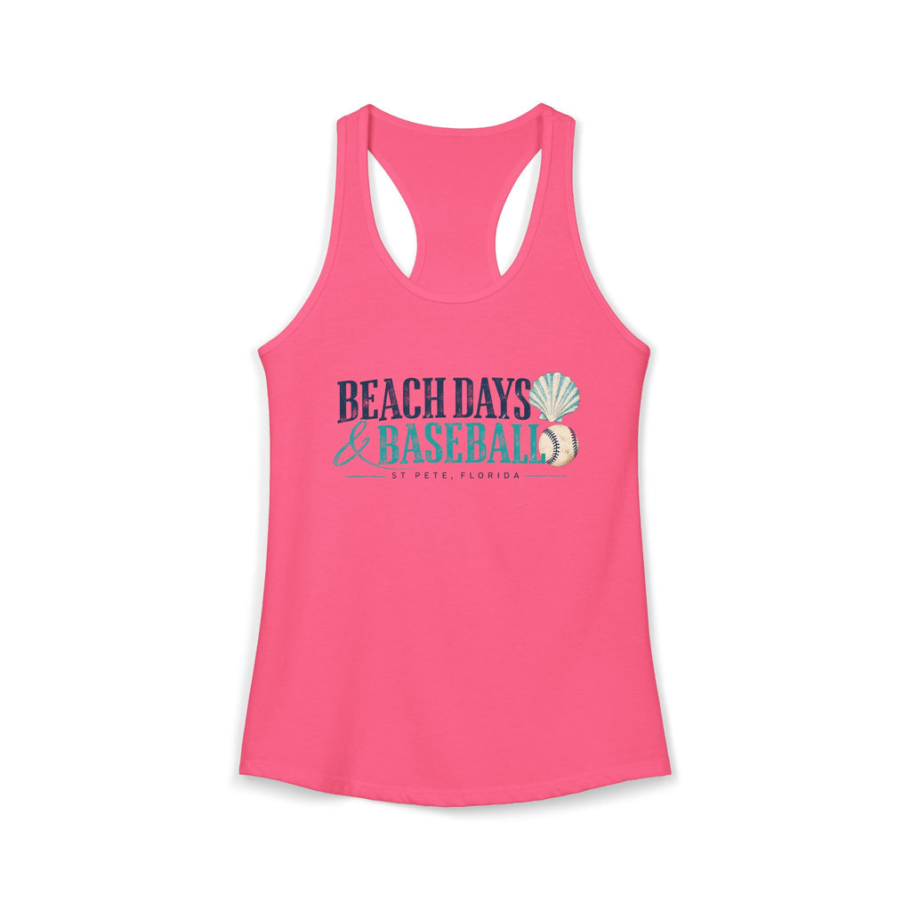 Beach Days & Baseball - Women's Racerback Tank