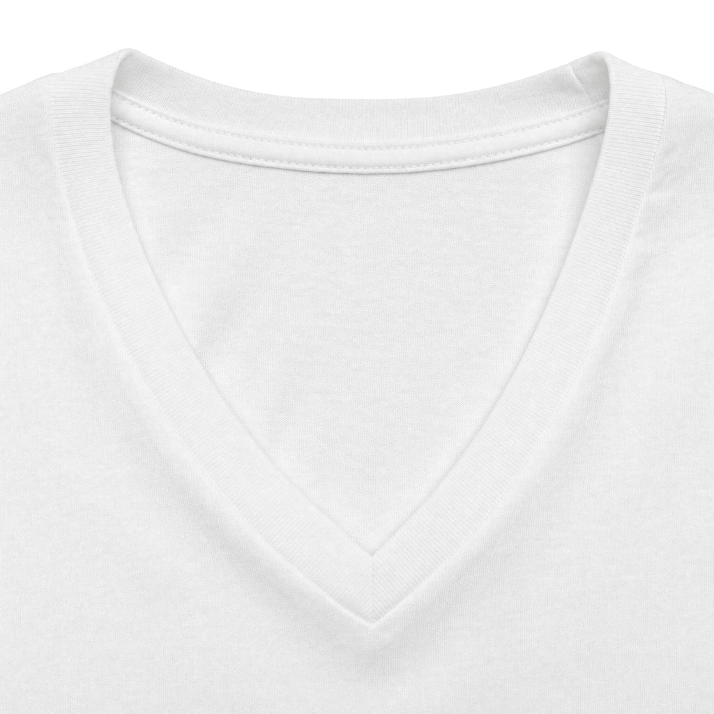 "Meet Me at the Trop" - Tropical Script Baseball V-Neck Tee