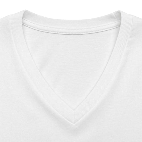 "Meet Me at the Trop" - Tropical Script Baseball V-Neck Tee