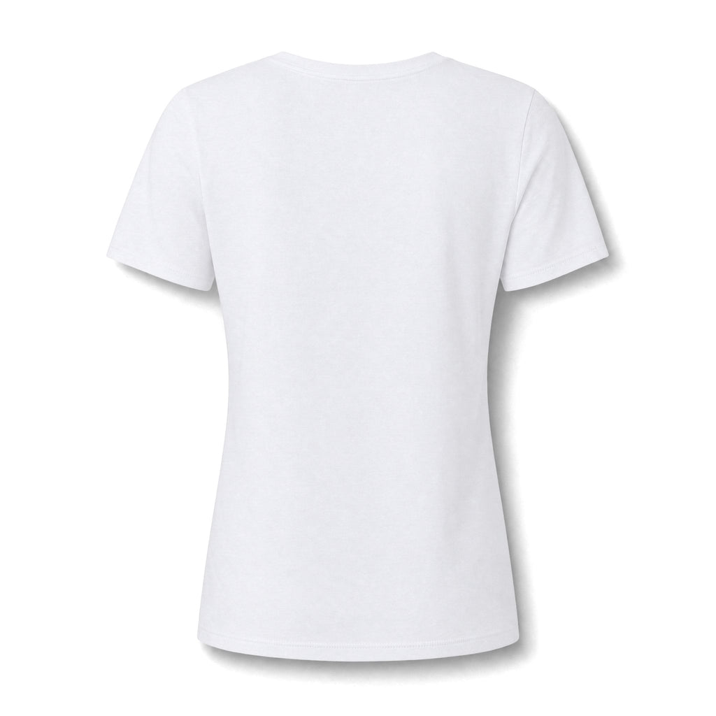 "Meet Me at the Trop" - Tropical Script Baseball V-Neck Tee