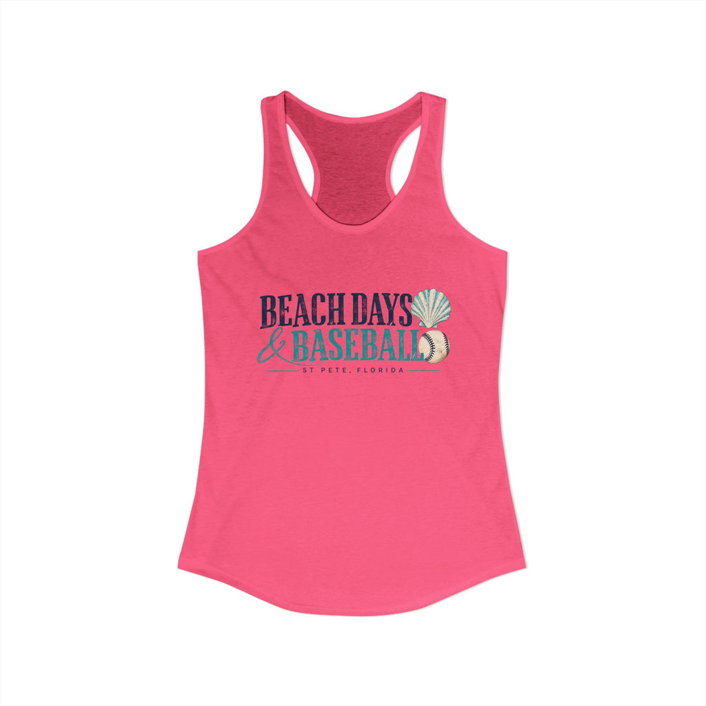 Beach Days & Baseball - Women's Racerback Tank