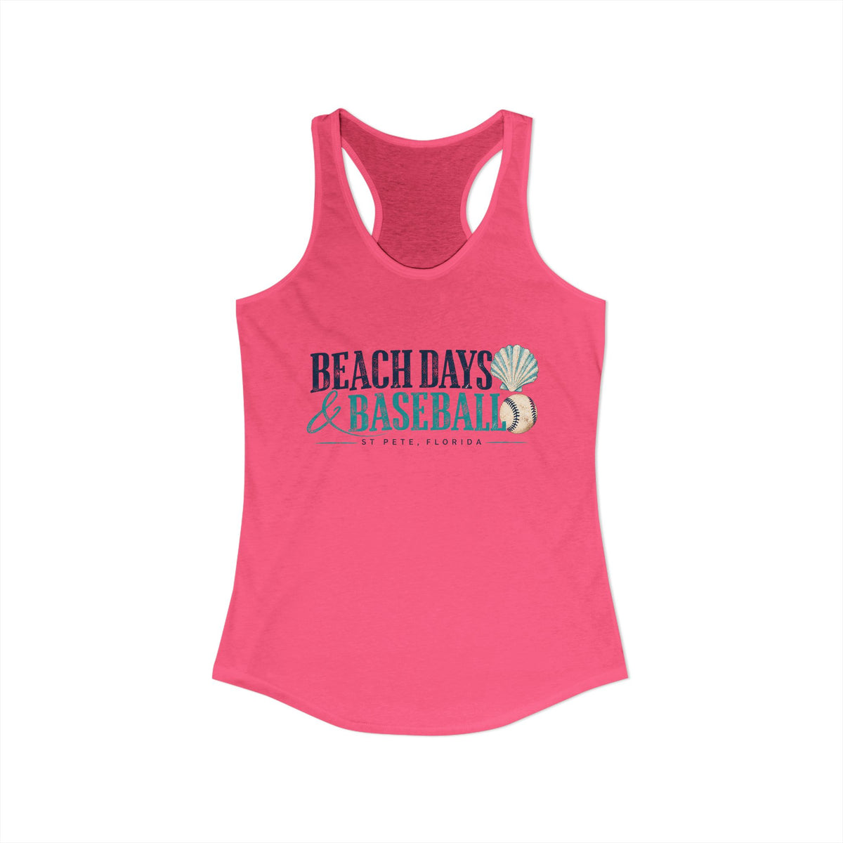 Beach Days & Baseball - Women's Racerback Tank