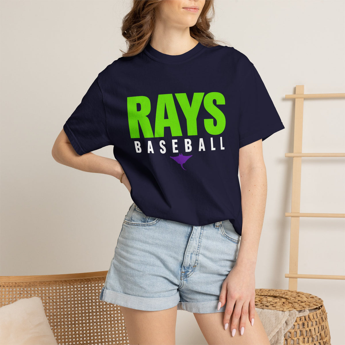Rays Baseball Unisex Tee — Bold Neon Green